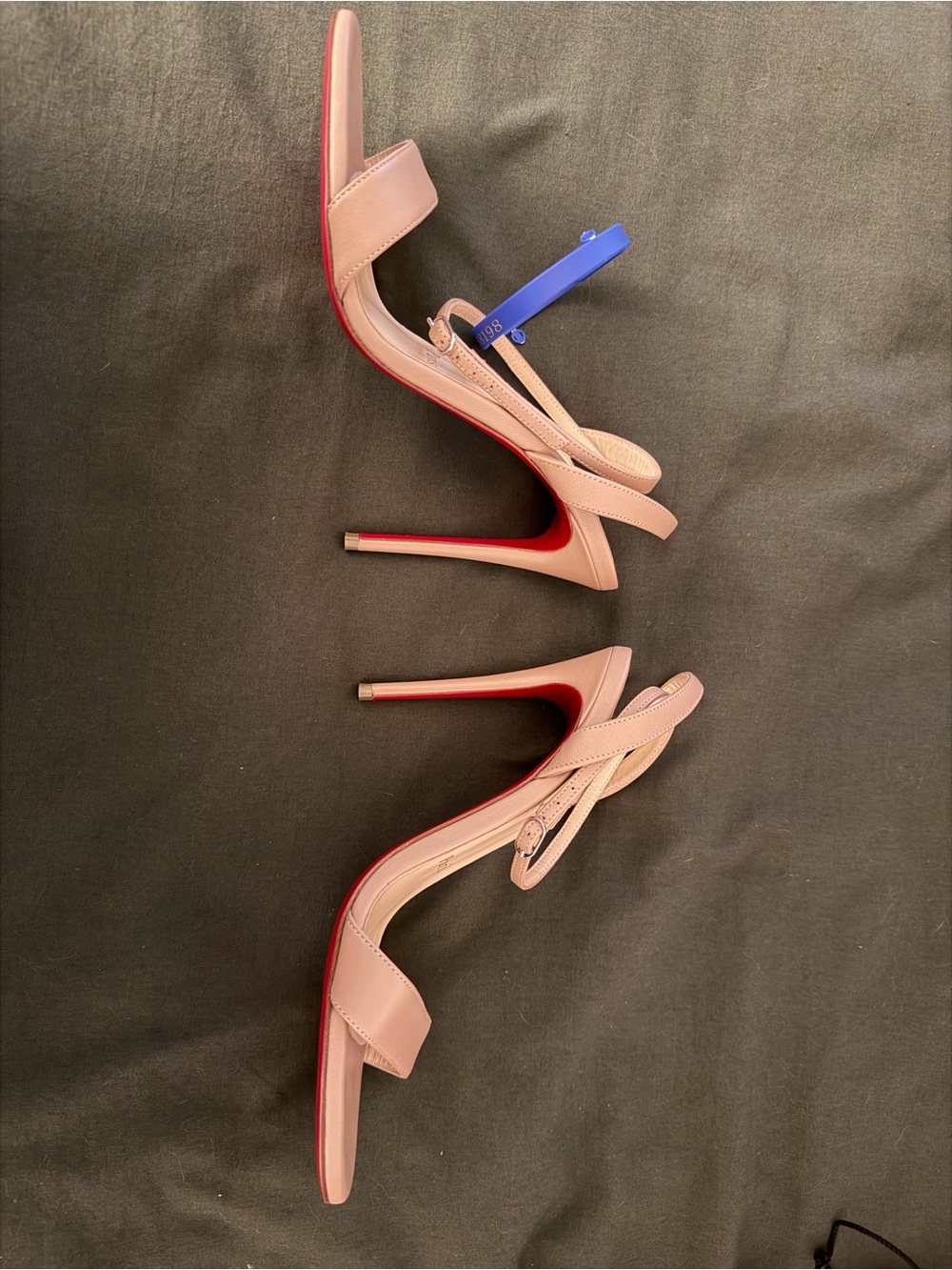 Christian Louboutin Loubigirl 100mm Ankle-Strap Sandals - Picture 14 of 14